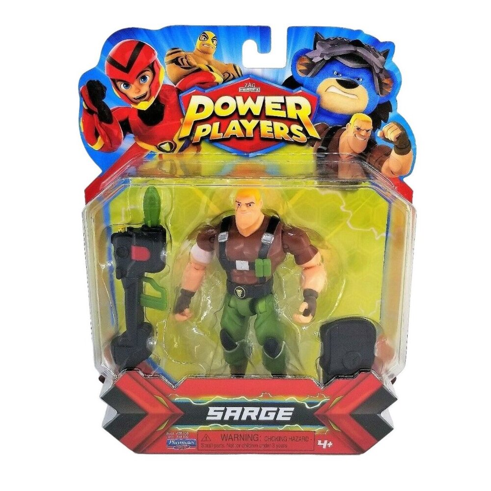 ZAG Heroez Power Players SARGE Action Figure Series 1 Playmates Toys Sealed Hero